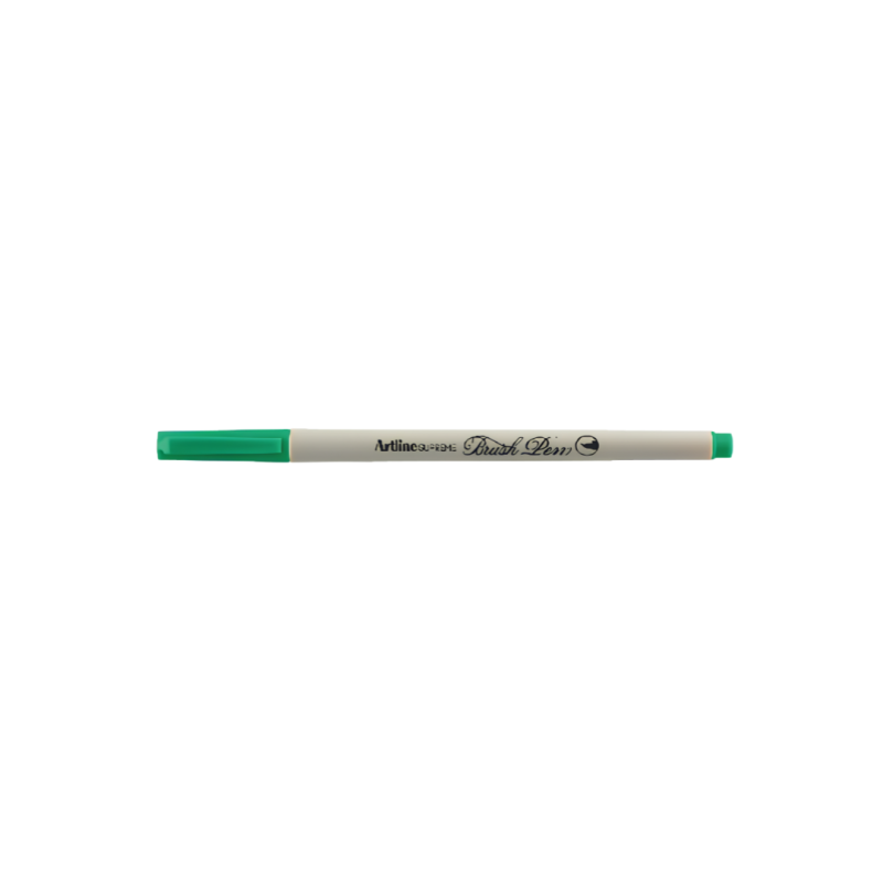 Carioca ARTLINE Supreme Brush Pen, varf flexibil (tip pensula) - verde inchis