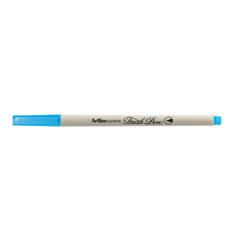 Carioca ARTLINE Supreme Brush Pen, varf flexibil (tip pensula) - albastru deschis