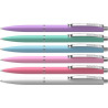 Pix SCHNEIDER K15, clema metalica, culori pastel asortate - scriere albastra