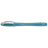 Pix SCHNEIDER Slider Memo XB, rubber grip, accesorii metalice, corp teal - scriere albastra