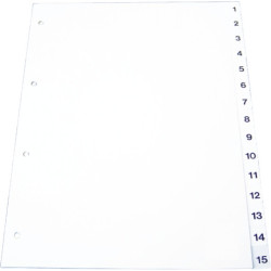Index plastic gri, numeric...