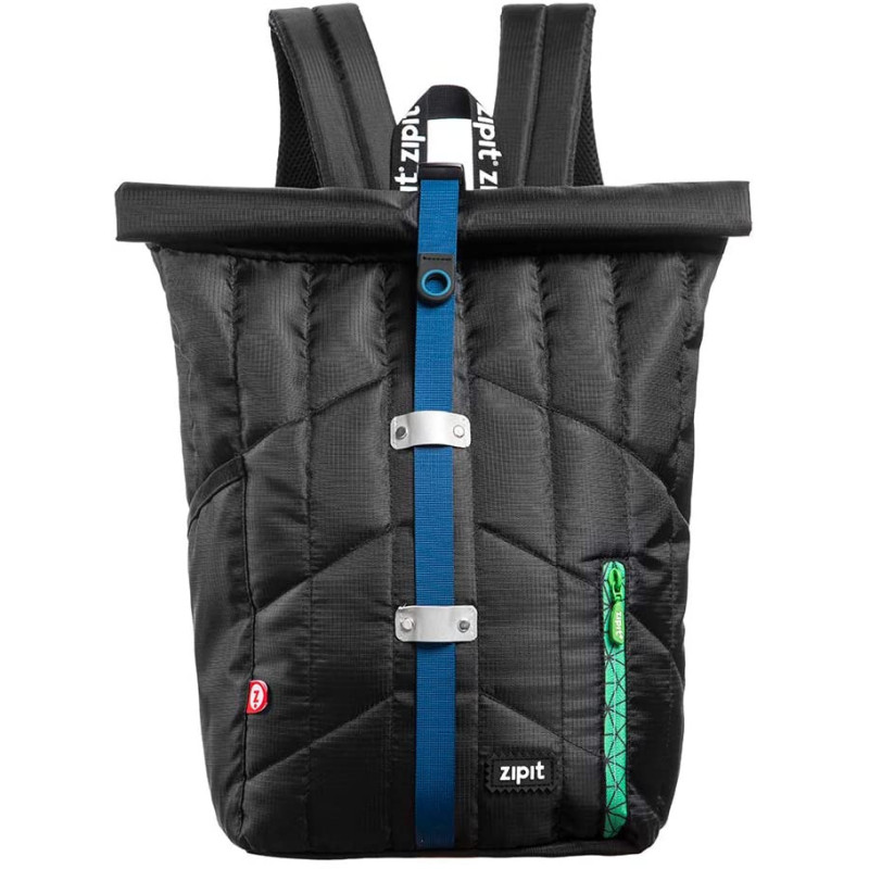 Rucsac ZIPIT Puffer Premium - negru (curea gri)