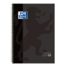 Caiet cu spirala, OXFORD Europeanbook 1, A4+, 80 file-90gsm, hardcover negru, Scribzee-dictando