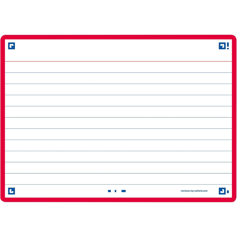 OXFORD Flash Cards 2.0, 80 flash cards/set, A6(105 x 148mm), Scribzee-dict-margine rosie