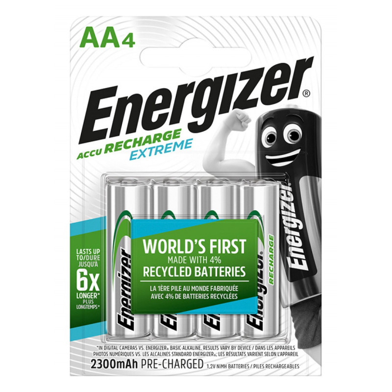 Acumulatori ENERGIZER Extreme AA, LR6, 1.2V, 2300 mAh, 4 buc/set