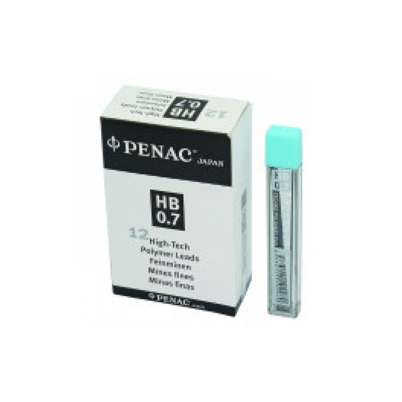 Mine pentru creion mecanic 0,7mm, 12/set, PENAC - 2H