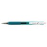Pix cu gel PENAC Inketti, rubber grip, 0.5mm, corp turcoaz transparent - scriere turcoaz