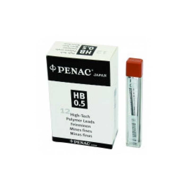 Mine pentru creion mecanic 0,5mm, 12/set, PENAC - H