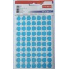 Etichete autoadezive color, D13 mm, 350 buc/set, TANEX - albastru