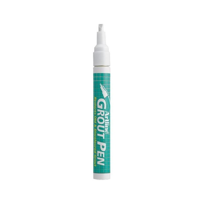 Marker ARTLINE 419 Grout Pen, pentru rosturi, corp metalic, varf tesit, 2.0-4.0mm - alb