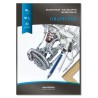 Hartie milimetrica A3, 50 file - 90g/mp, AURORA Raphael - fond albastru