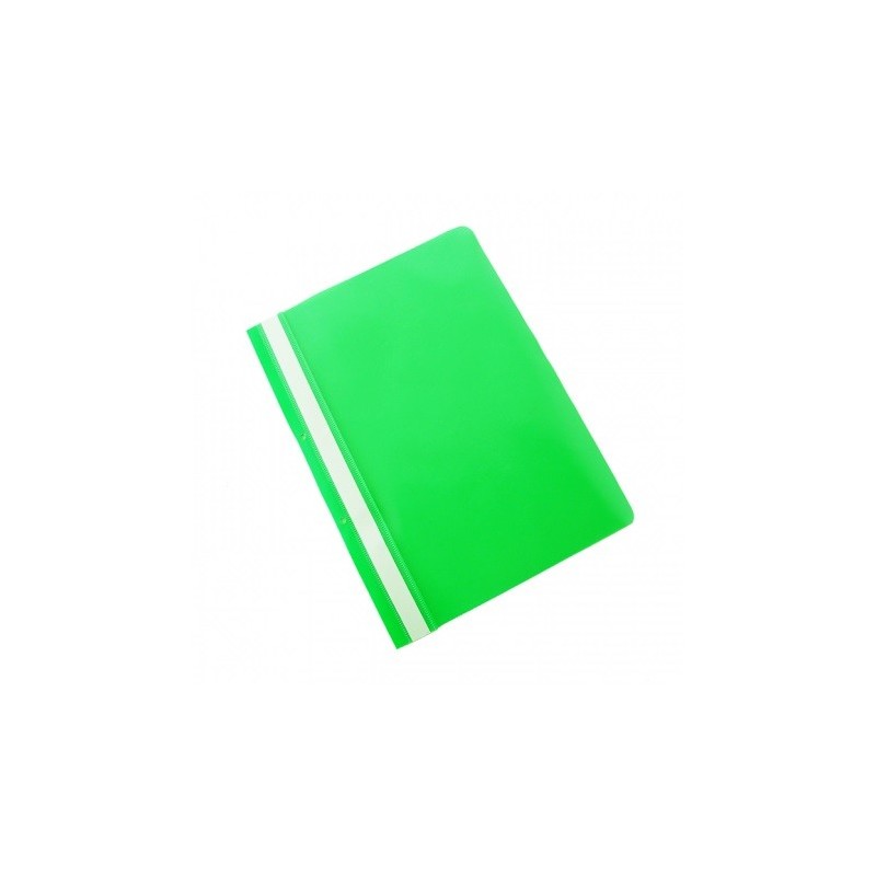 Dosar plastic PP cu sina, cu gauri, grosime 100/170 microni, 50 buc/set, Office Products - verde