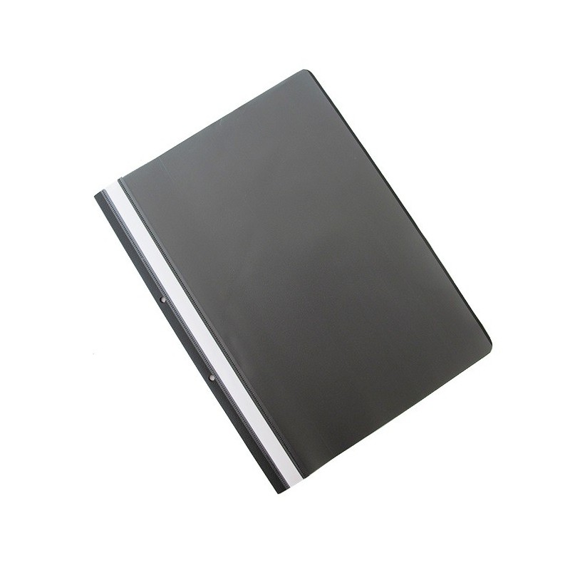 Dosar plastic PP cu sina, cu gauri, grosime 100/170 microni, 50 buc/set, Office products - negru
