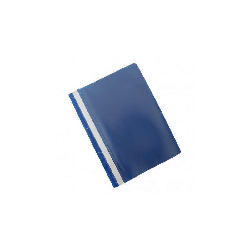 Dosar plastic PP cu sina, cu gauri, grosime 100/170 microni, 50 buc/set, Office Products - bleumarin