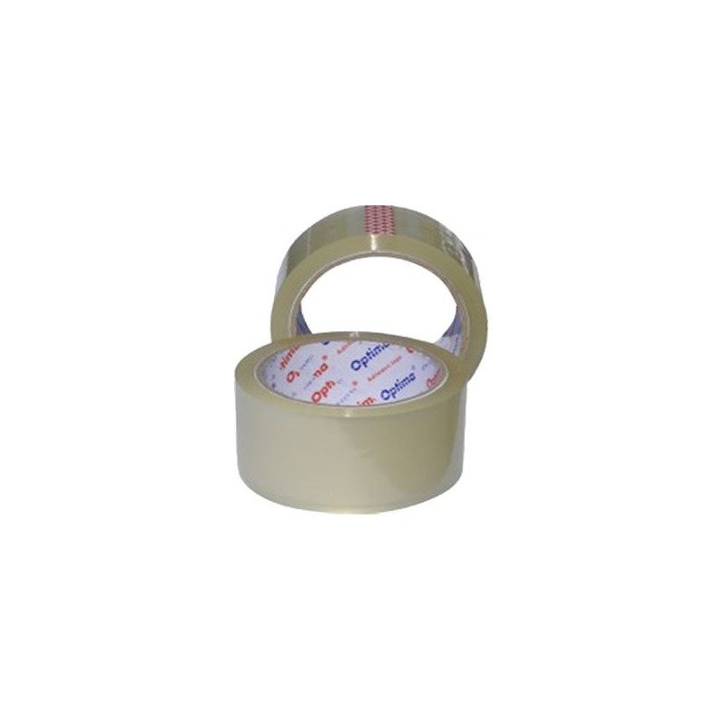 Banda adeziva 72mm x 66 y, 38 microni, Optima - transparent
