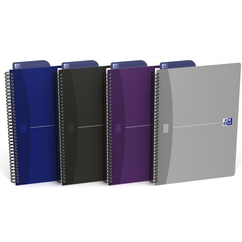 Caiet cu spirala B5, OXFORD Office Essentials, 90 file - 90g/mp, Scribzee, coperta carton - punctat