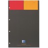 Blocnotes A4+, OXFORD Int., 80 file-90g/mp, Scribzee, 4 perf., coperta carton - matematica