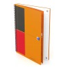 Caiet cu spirala B5, OXFORD Int. Notebook, 80 file-80g/mp, Scribzee, coperta carton rigid - dictando
