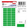 Etichete autoadezive color, 12 x 30 mm, 150 buc/set, TANEX - verde fluorescent
