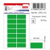 Etichete autoadezive color, 19 x 40 mm, 70 buc/set, TANEX - verde fluorescent