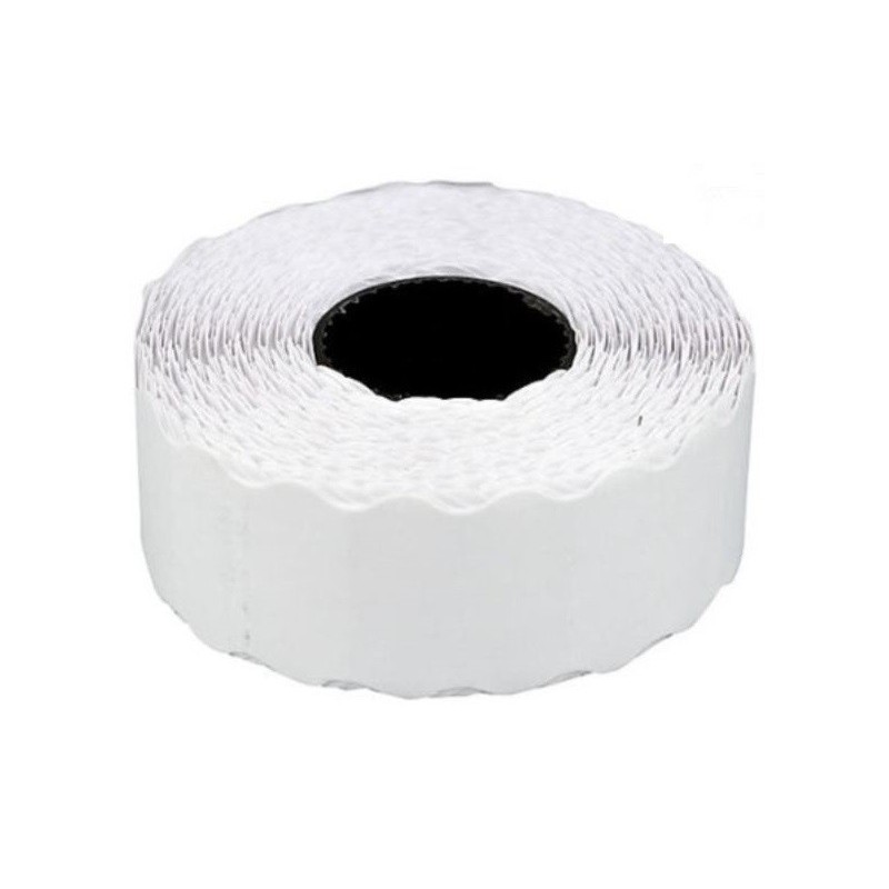 Etichete de pret, 26 x 12 mm, adeziv non-permanent, 1000buc/rola, 6 role/set, TANEX - albe