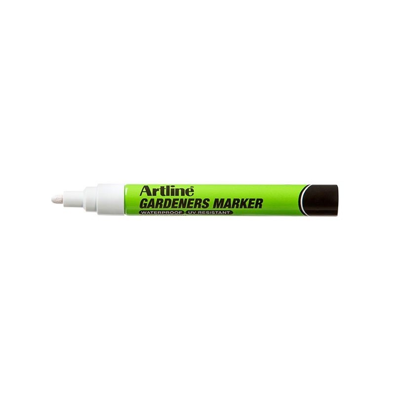 Marker ARTLINE, pentru gradinari, corp plastic, varf rotund 2.3mm - alb