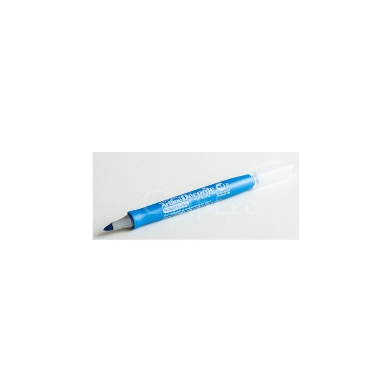 Marker ARTLINE Decorite, varf rotund 1.0mm - bleu metalizat