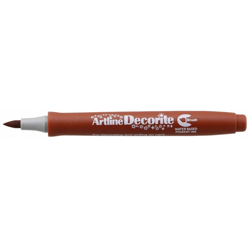 Marker ARTLINE Decorite, varf flexibil (tip pensula) - maro