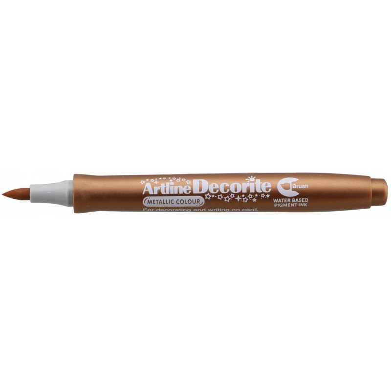 Marker ARTLINE Decorite, varf flexibil (tip pensula) - bronz