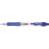 Pix cu gel, cu mecanism retractabil, rubber grip, 0.5 mm, cerneala rezistenta la apa, DONAU - albast
