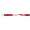 Pix cu gel, cu mecanism retractabil, rubber grip, 0.5 mm, cerneala rezistenta la apa, DONAU - rosu