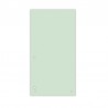 Separatoare carton pentru biblioraft, 190 g/mp, 105 x 235mm, 100/set, DONAU Duo - verde