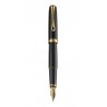 DIPLOMAT Excellence A2 - Black Lacquer Gold - stilou cu penita M, din otel inoxidabil