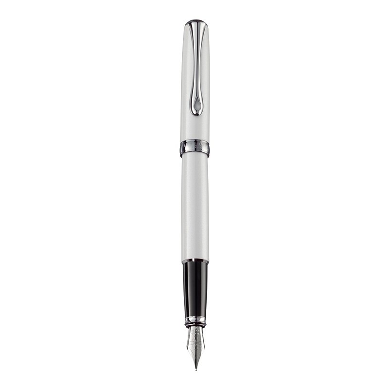 DIPLOMAT Excellence A2 - Pearl White - stilou cu penita M, din otel inoxidabil
