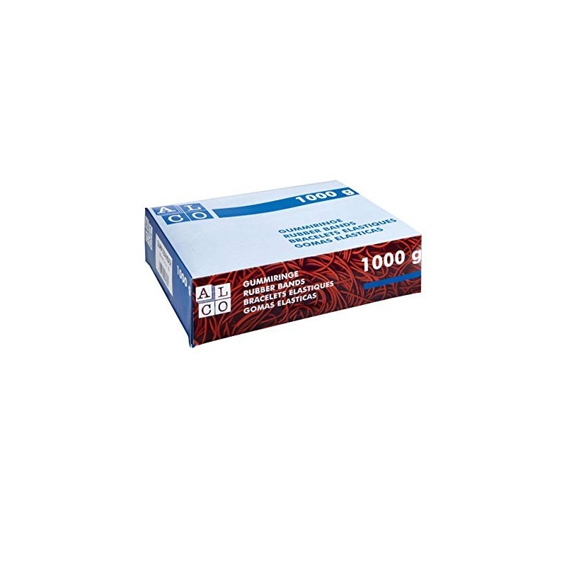 Elastice pentru bani, 1000g/cutie, D 200 x 6mm, ALCO