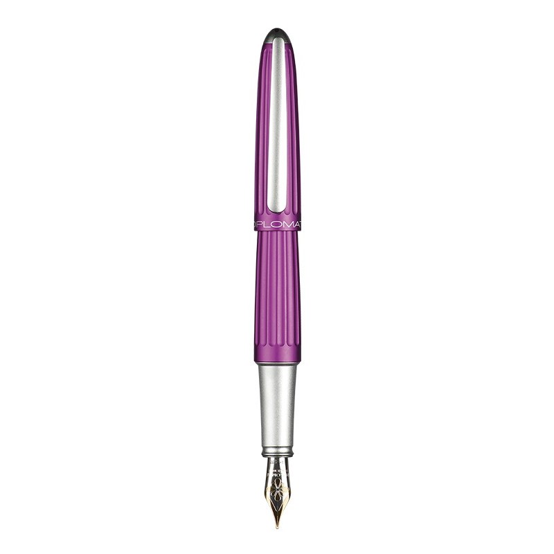DIPLOMAT Aero Violet - stilou cu penita M, aurita 14kt.