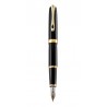 DIPLOMAT Excellence A2 - Black Lacquer Gold - stilou cu penita M, aurita 14kt.