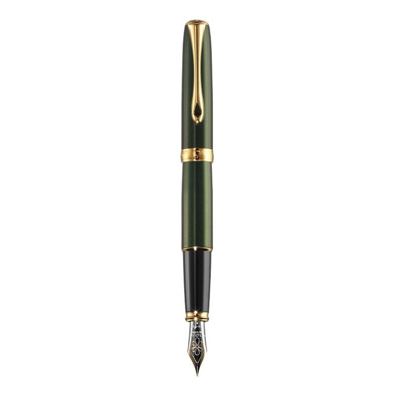 DIPLOMAT Excellence A2 - Evergreen Gold - stilou cu penita M, aurita 14kt.