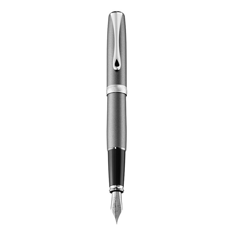 DIPLOMAT Excellence A2 - Venetia Platin Matt Chrome - stilou cu penita M, din otel inoxidabil