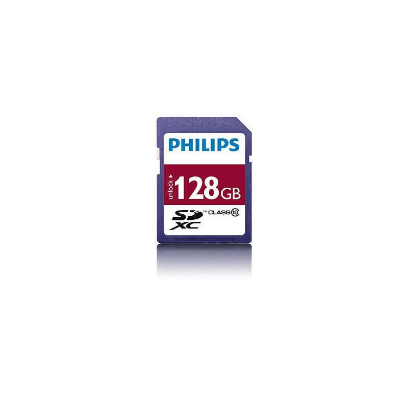 Card memorie Micro SDXC, cu adaptor SD, clasa 10, PHILIPS - 128GB