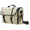 Geanta reversibila ZIPIT, cu husa laptop 14" - cercuri colorate