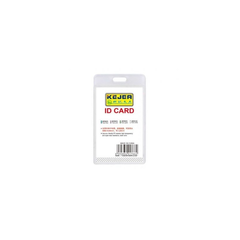 Suport PP water proof, pentru carduri, 91X128 mm, vertical, KEJEA -transparent