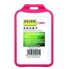 Suport PP tip flip, pentru carduri, 97 x 66mm, orizontal, 5 buc/set, KEJEA - rosu