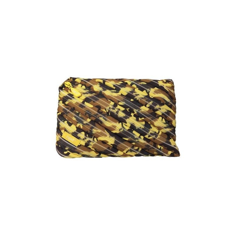Penar cu fermoar, ZIPIT Camo Jumbo - albastru/galben