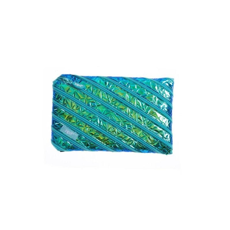 Penar cu fermoar, ZIPIT Metallic Jumbo - turcoaz