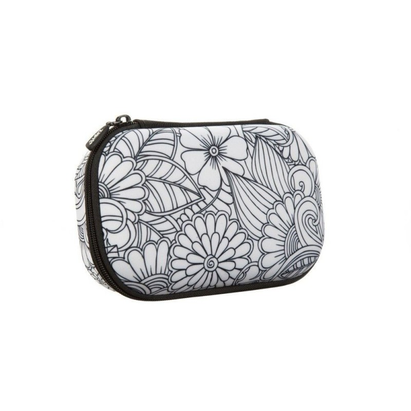 Penar cu fermoar, ZIPIT Color In Storage box - Big Flowers