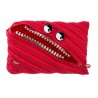 Penar cu fermoar, ZIPIT Grillz Monsters Jumbo - rosu cu dinti argintii
