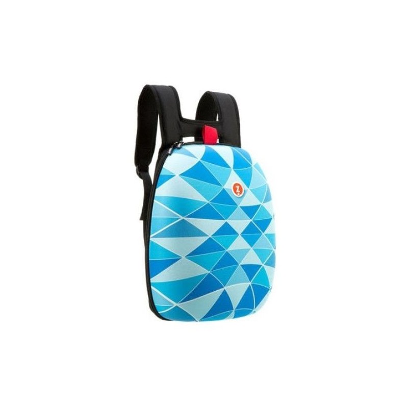 Rucsac ZIPIT Shell - triunghiuri albastre