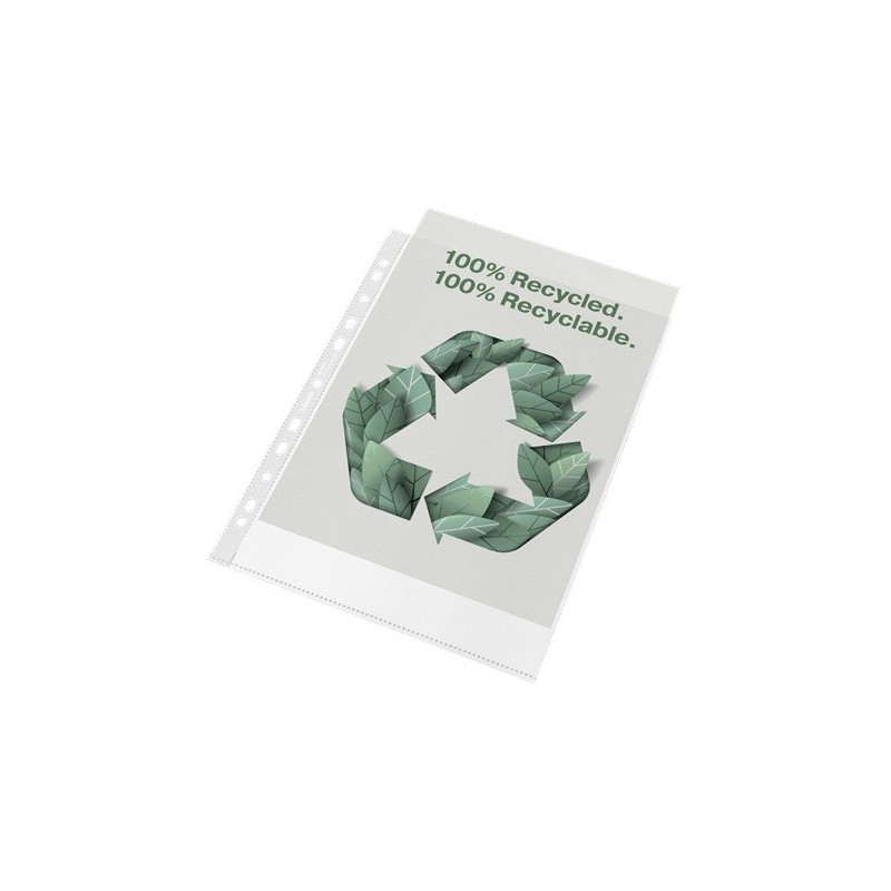 Folie de protectie Esselte Recycled, PP, A4, 70 mic, 100 buc/cutie, standard