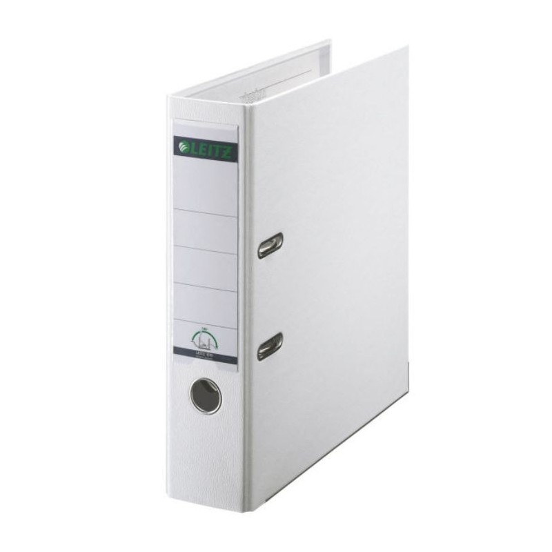 Biblioraft LEITZ 180, PP, A4, 80 mm, alb